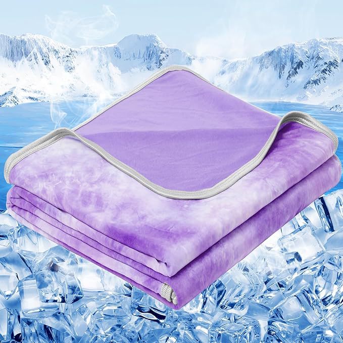 Unisex nan pustende kjøleteppe med temperaturregulerende mikrofiber og fukttransporterende finish Skanto