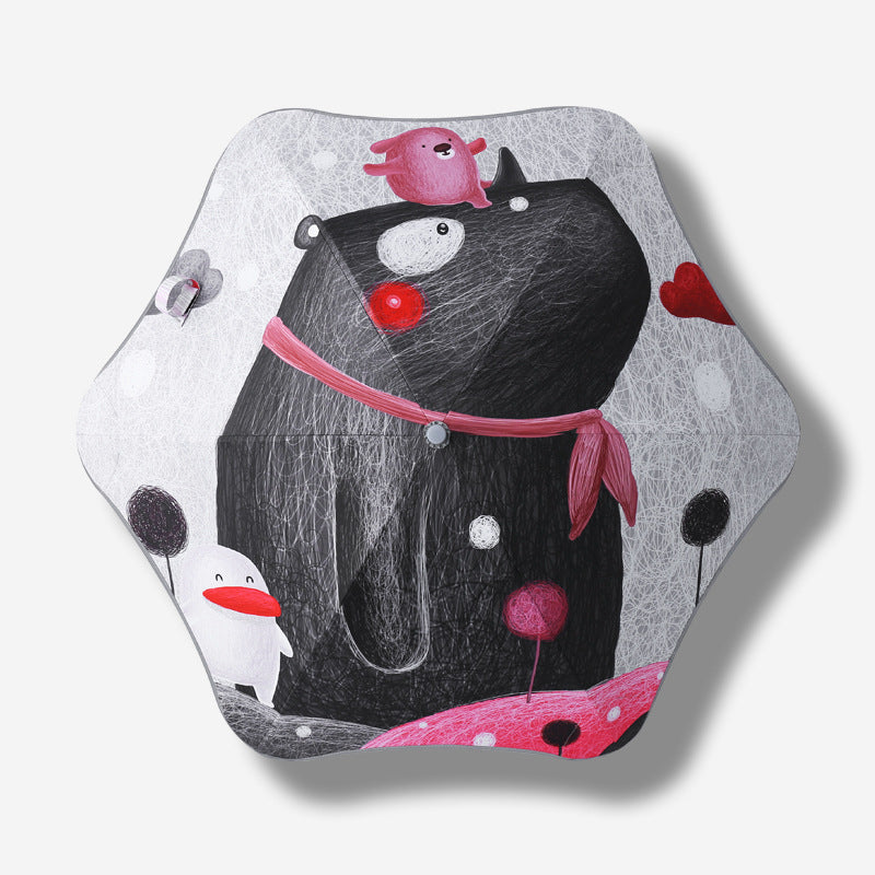 Damer kreativ kunst-paraply Skanto