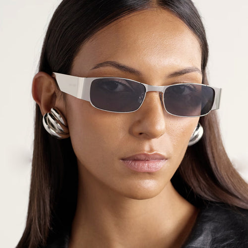 Women's fashionable rectangular sunglasses with elegant lenses Skanto