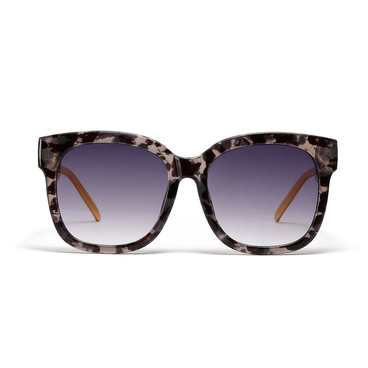 Dame moteriktig oversized solbrille med luksuriøs kjedeinnramming Skanto
