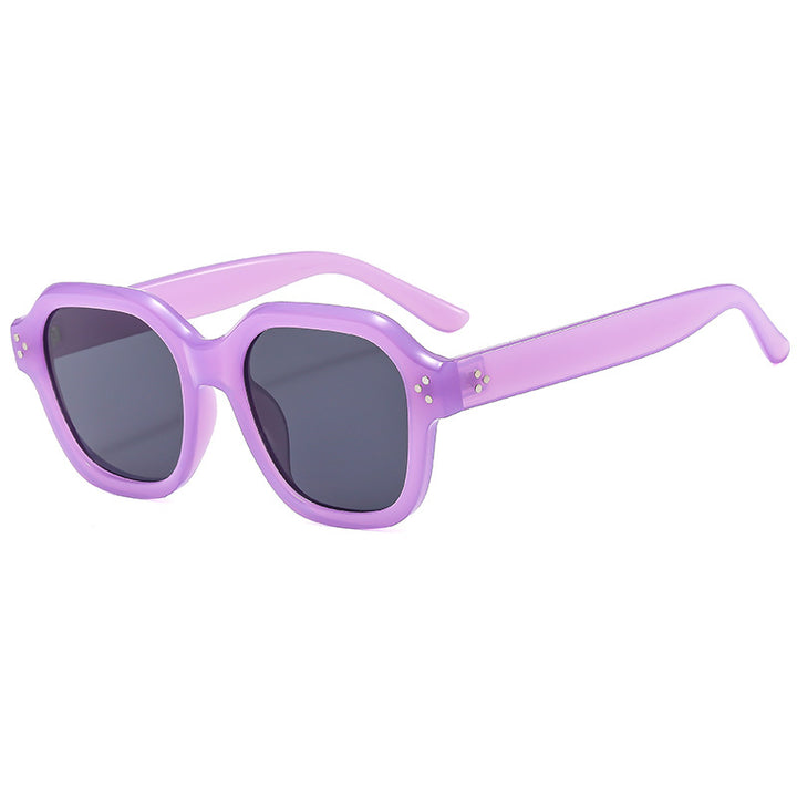 Dame Moderne Retro-solbriller med bred ramme og UV-beskyttelse Skanto