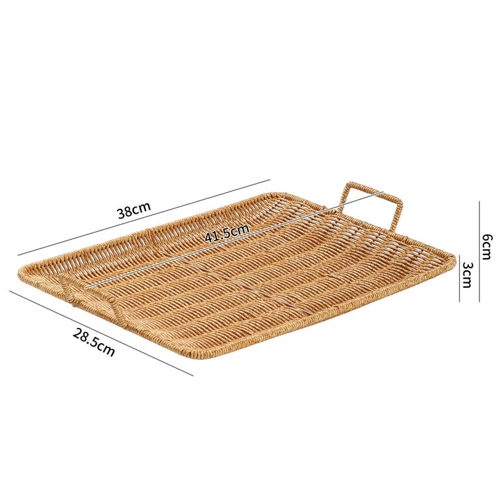 Hjem Dekorativ Vevd Serveringsfat Skanto
