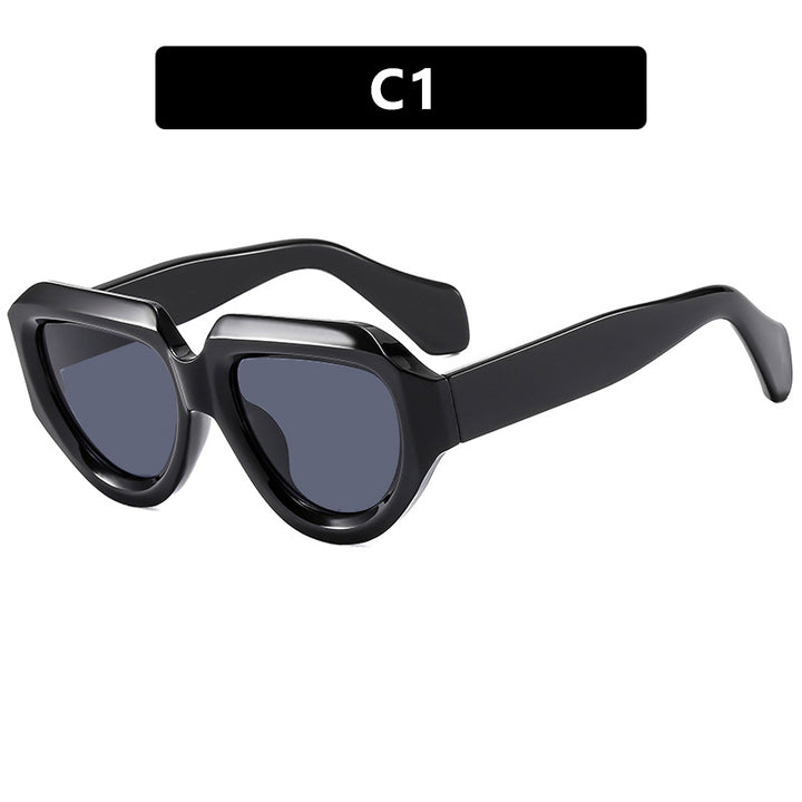 Women's fashionable sunglasses with unique square frame Skanto