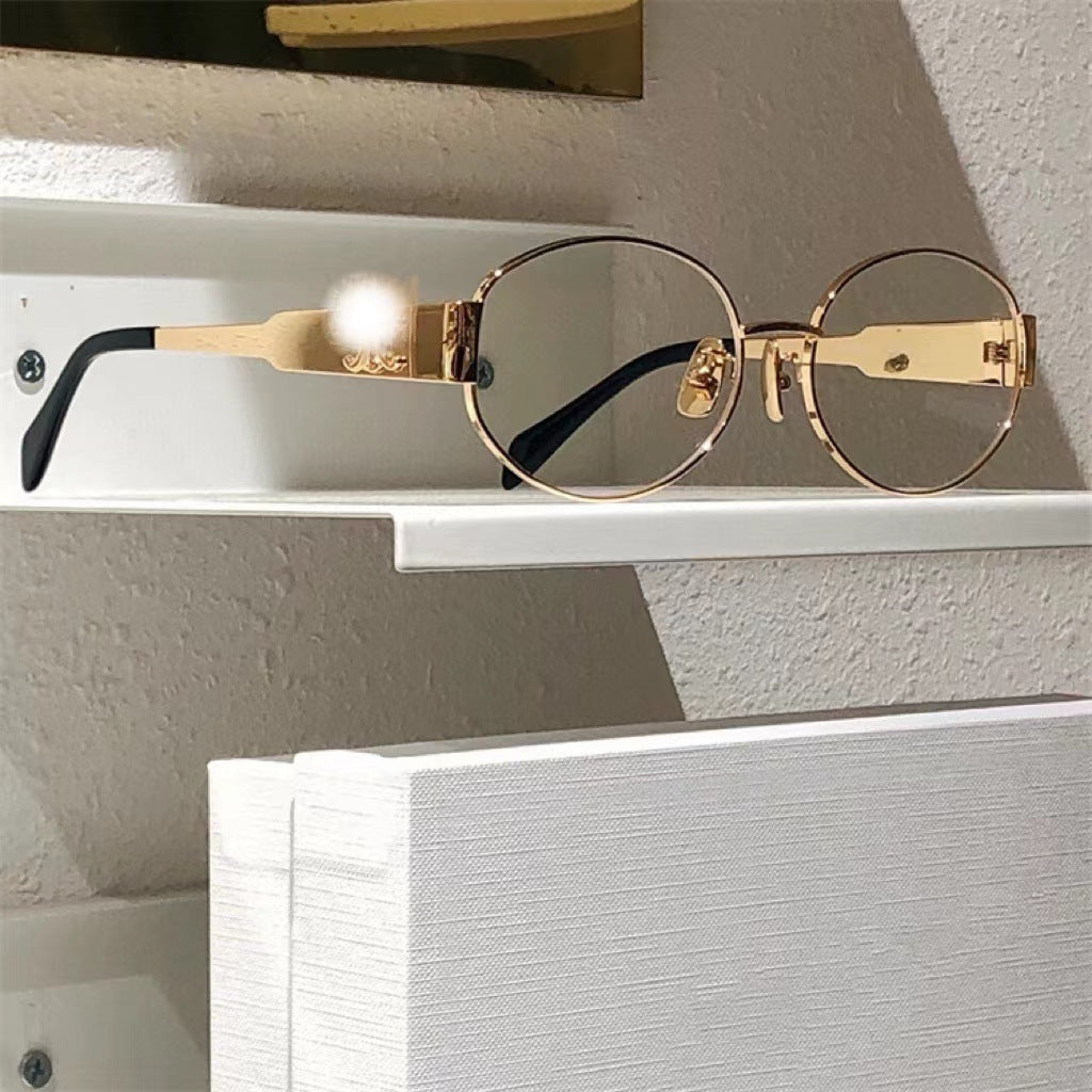 Dame eksklusiv ovalformet designer-solbrille Skanto