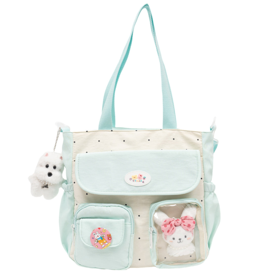 Multi-lomme casual tote bag Skanto