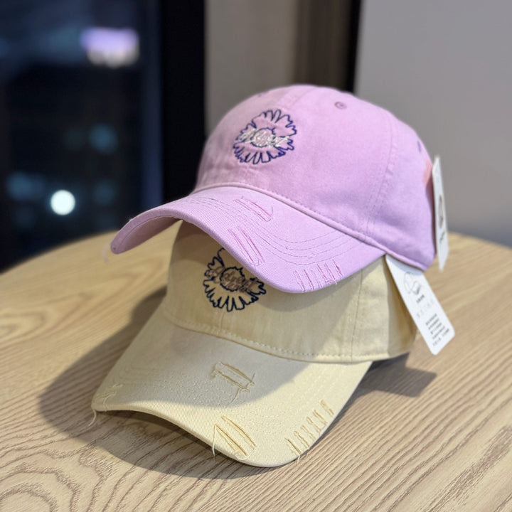 Unisex Brodert Blomster Design Baseball Cap Skanto