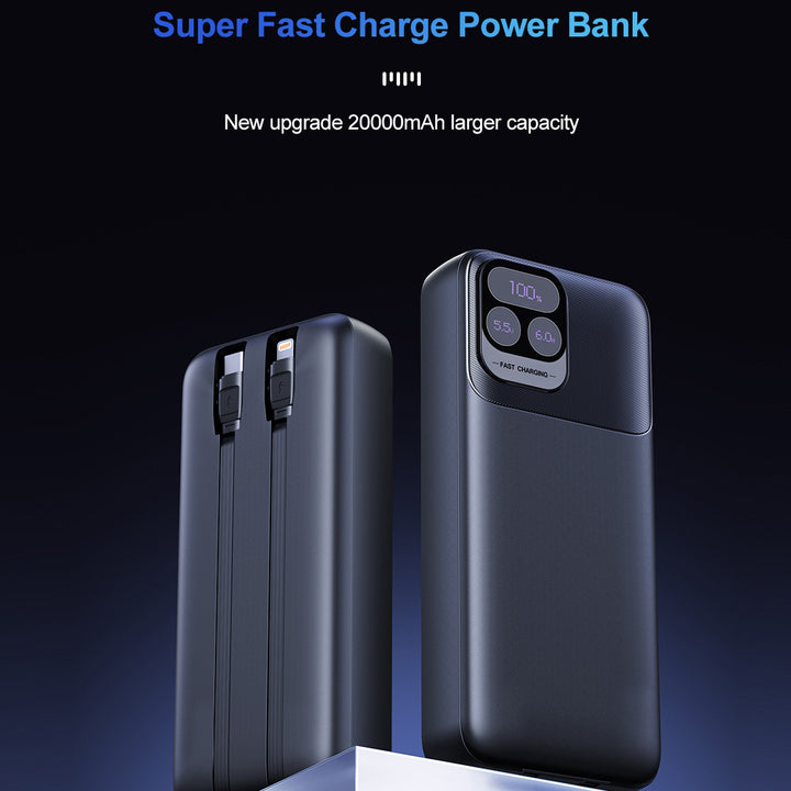 Powerbank med dobbel hurtiglading funksjon Skanto