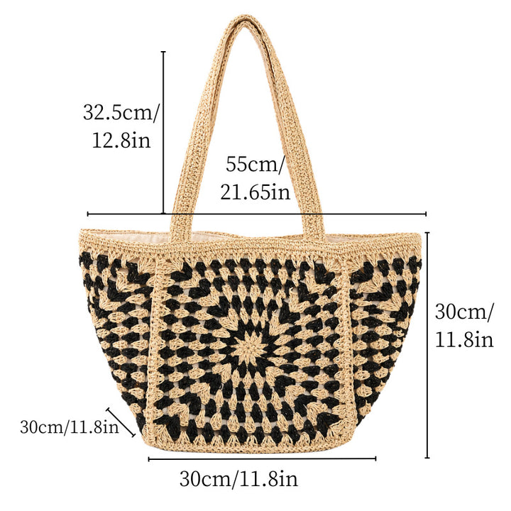 Umhængetaske med Unikt Granny-Square-Design Skanto