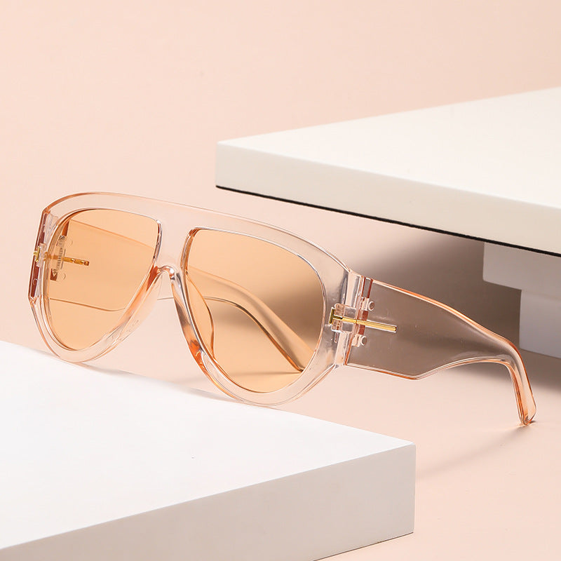 Oversized UV400 Aviator Solbriller Skanto