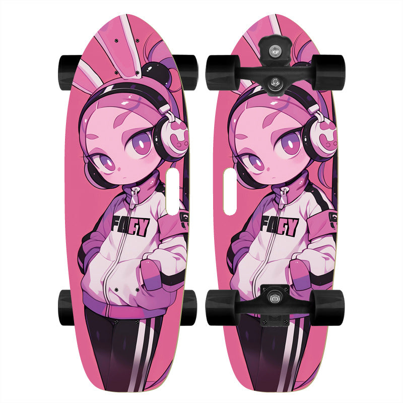 Mini skateboarddekk med teksturert grep Skanto