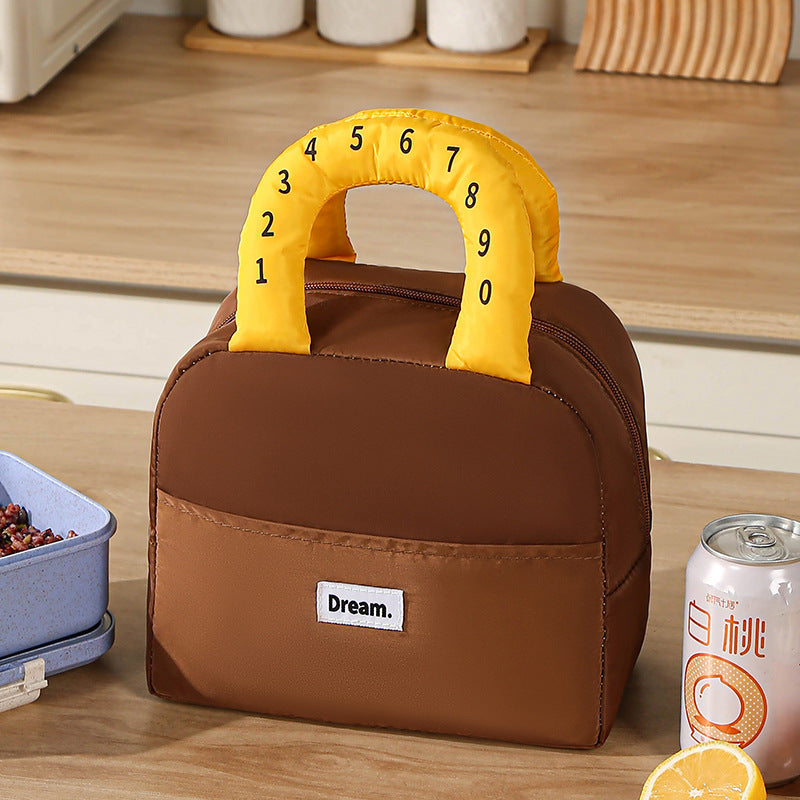 Insulated Lunch Bag With Colorful Handles Skanto