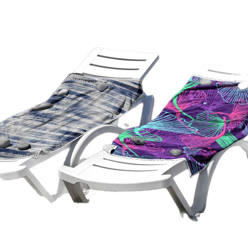 Strandhåndkle i hudvennlig mikrofiber med kreativ mønstermiks Skanto
