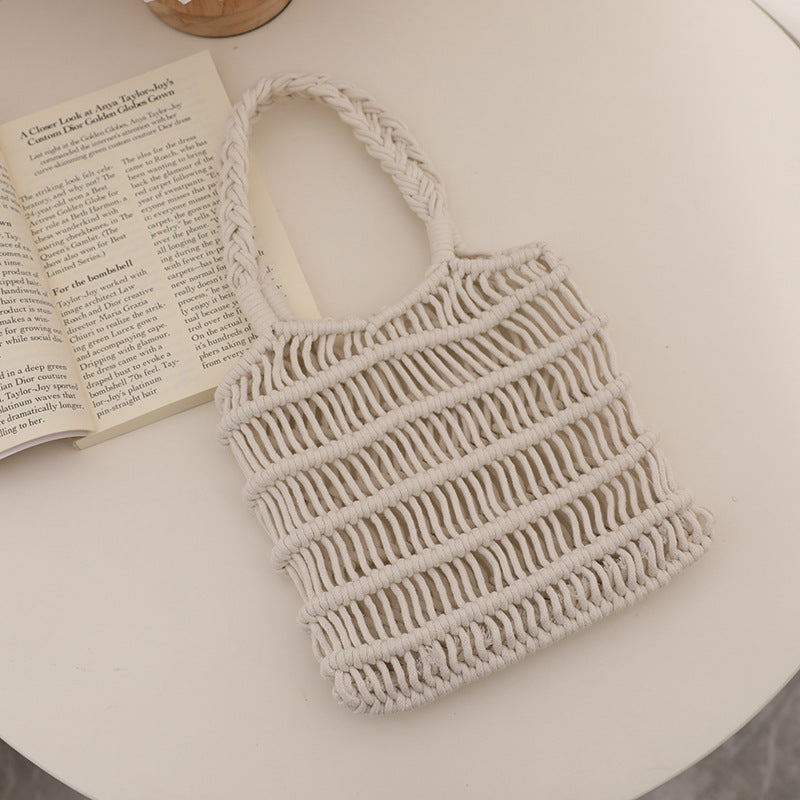Braided Macrame Crossbody Bag Skanto