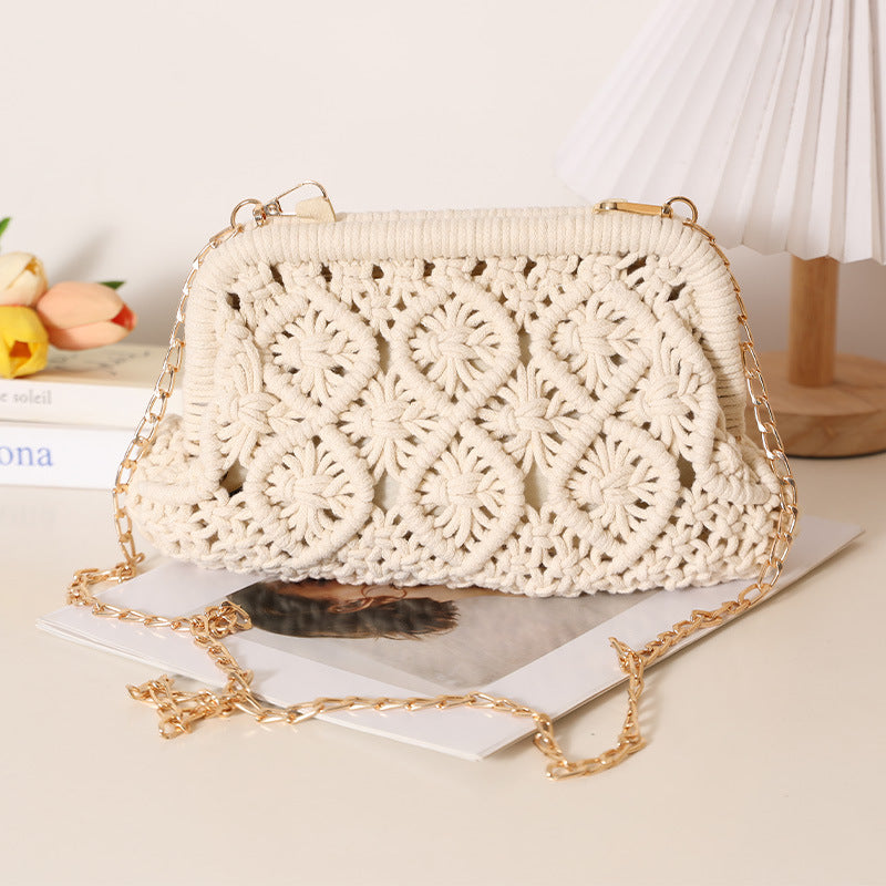 Hand-knotted Boho-style Crossbody Bag Skanto