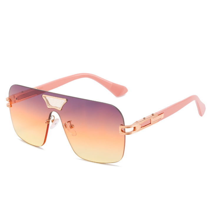 Damer moterik oversized solbriller med spesialramme og UV-beskyttelse Skanto