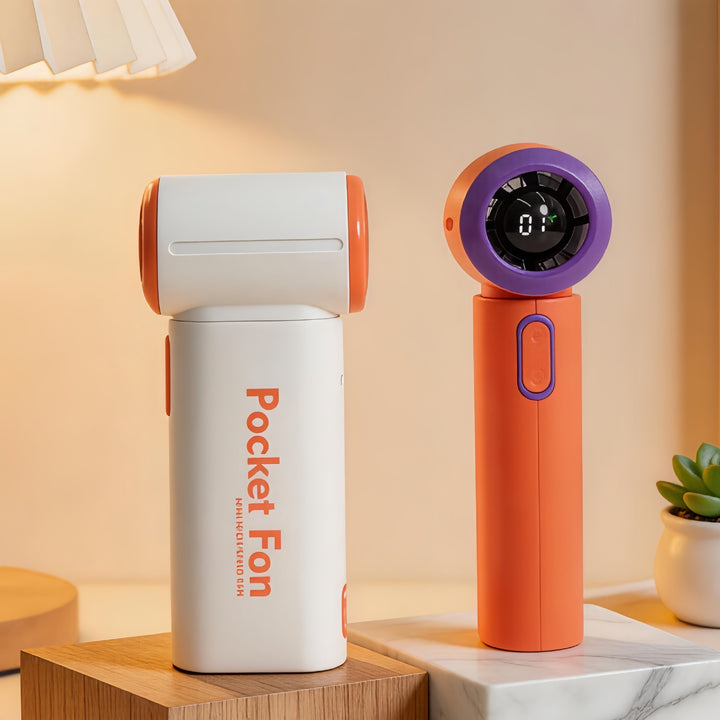 Unisex Bærbar Mini Vifte med LED-skjerm Skanto