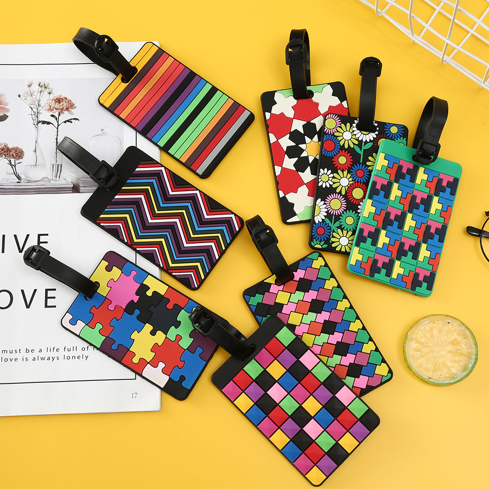 Unisex Bagasjevippe med moderne geometrisk design Skanto