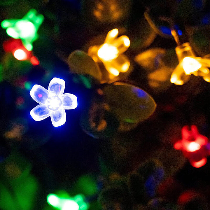 Skanto | LED Solar Sakura String Lights Vanntette Utendørs Fe Blomster Lys