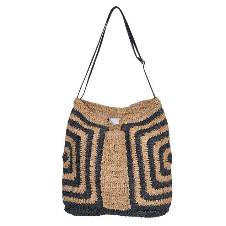 Praktisk Shopper-tote av naturlig materiale med grafisk design Skanto