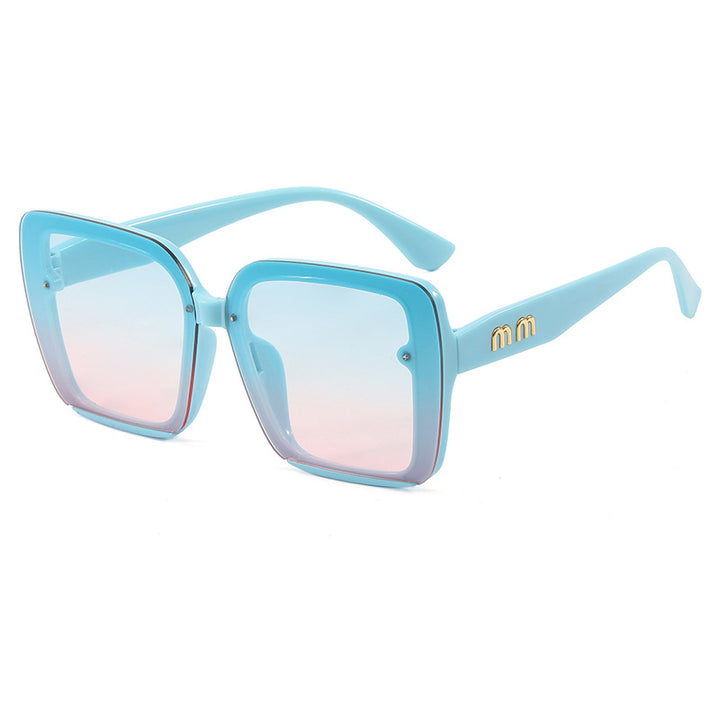 Dame moteriktig kvadratisk solbrille med gradientlinser Skanto