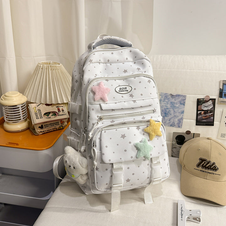 Stjernemønstret Multi-Compartment Ryggsekk Skanto