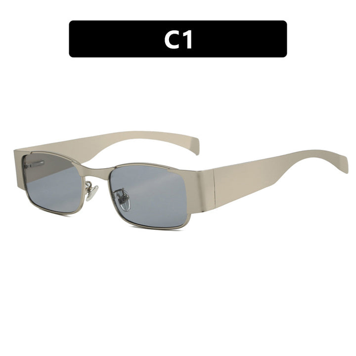 Women's fashionable rectangular sunglasses with elegant lenses Skanto