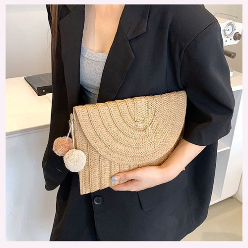 Stylish Handmade Natural Material Clutch Bag Skanto