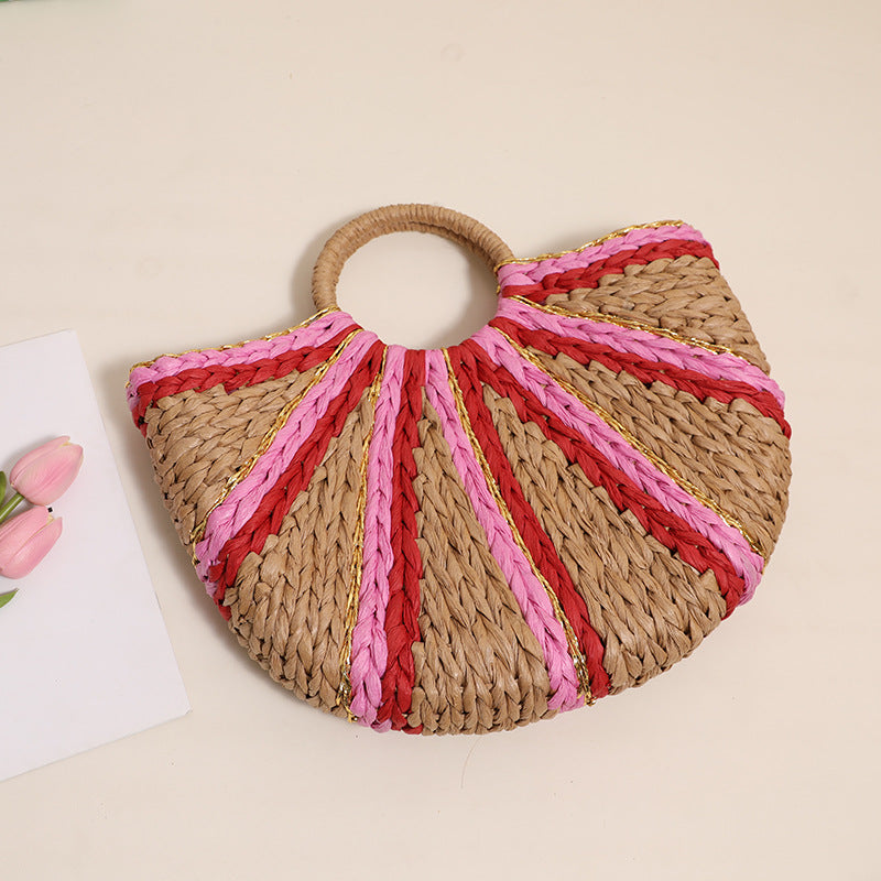 Trendy tote bag in modern wave pattern Skanto