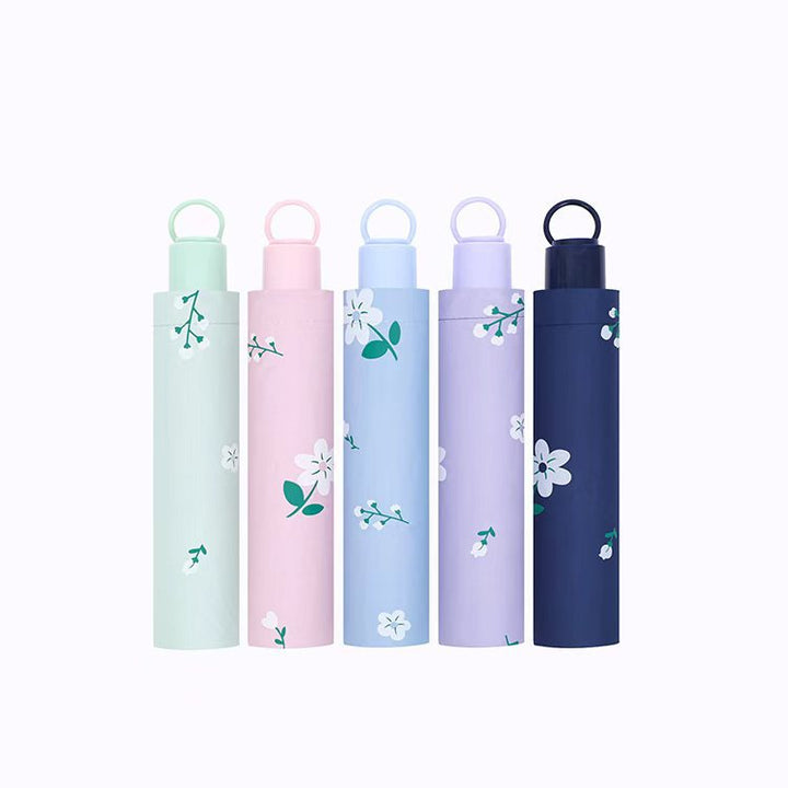 Dame paraply med blomsterdesign Skanto