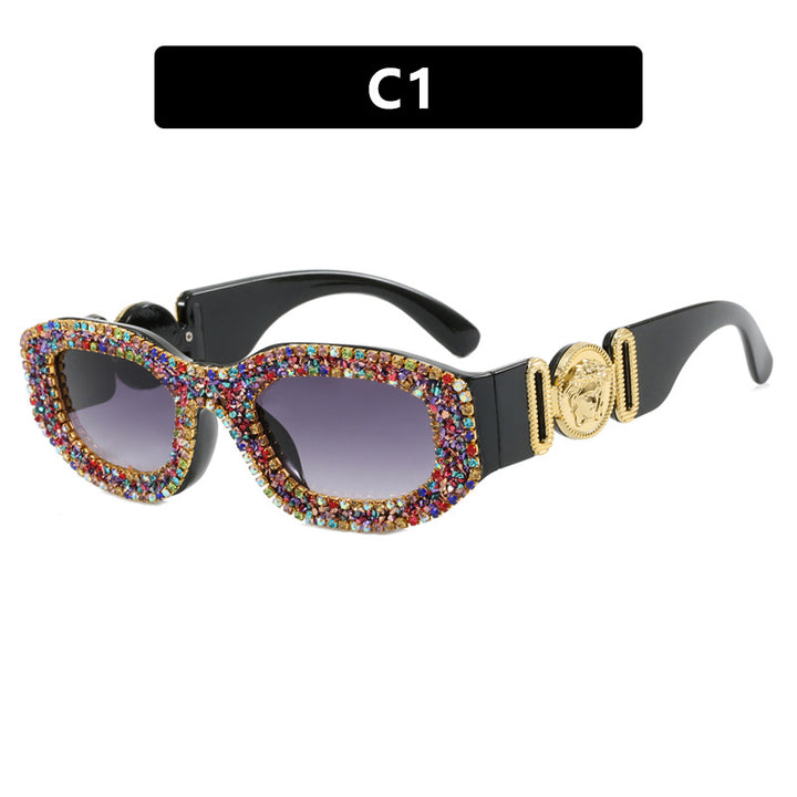 Women's extravagantly designed sunglasses with rhinestone-embellished frame Skanto