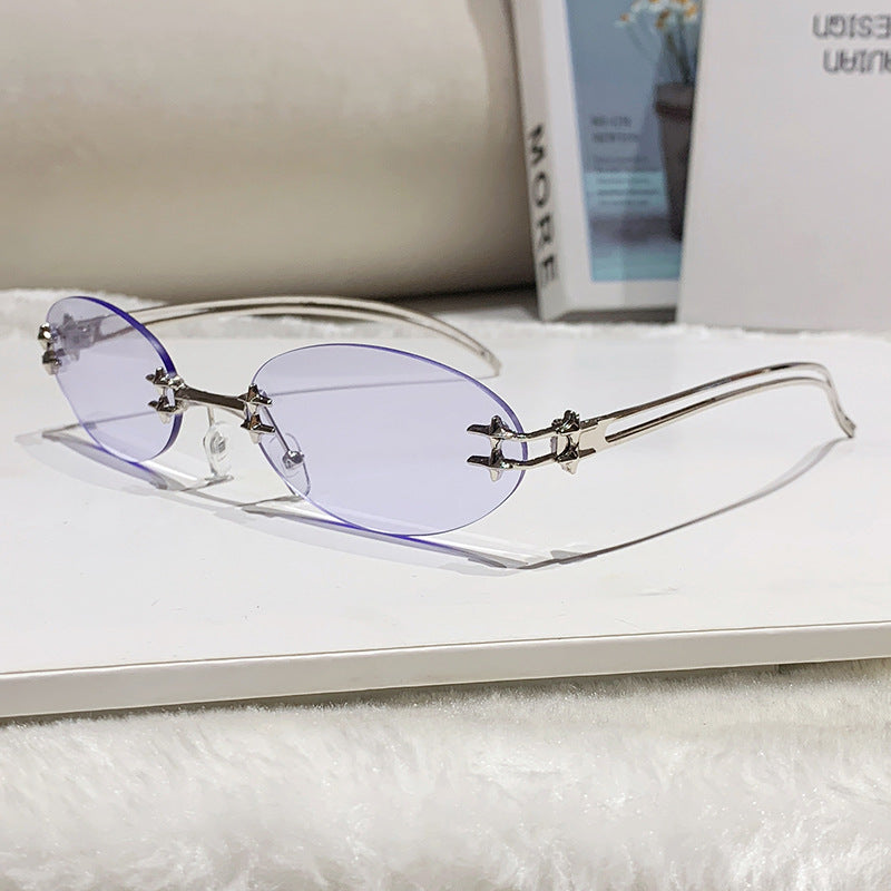 Women's elegant metal glasses with filigree design Skanto