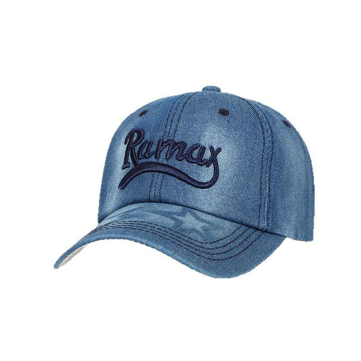 Unisex denim brodert baseball cap Skanto