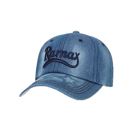 Unisex denim brodert baseball cap Skanto