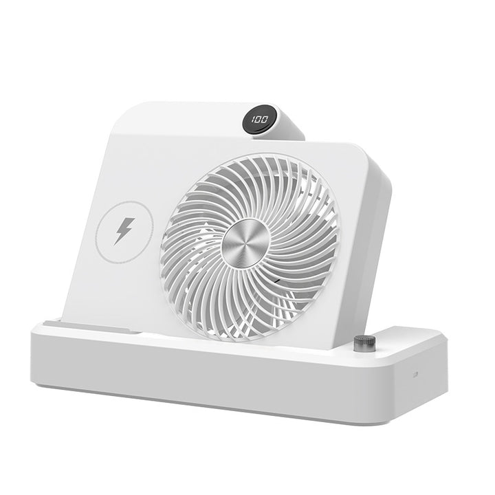 Bærbar oppladbar skrivebordsventilator Skanto