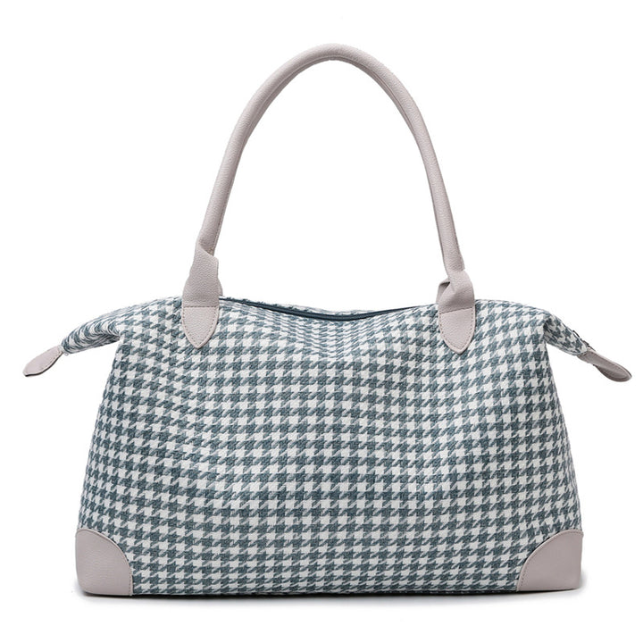 Moderne håndveske i tidløs houndstooth-mønster Skanto