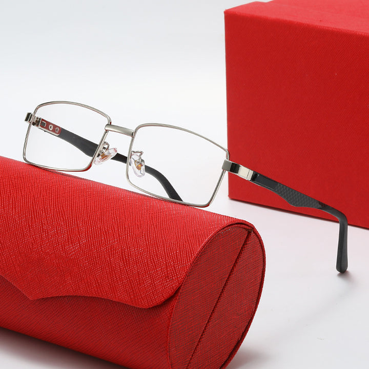 Dame trendy halvramsbriller med elegante detaljer Skanto
