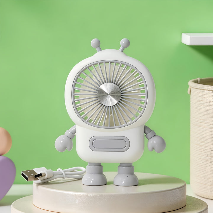Damer Bærbar Robot-vifte med USB-ladingsfunksjon og fleksibelt design Skanto