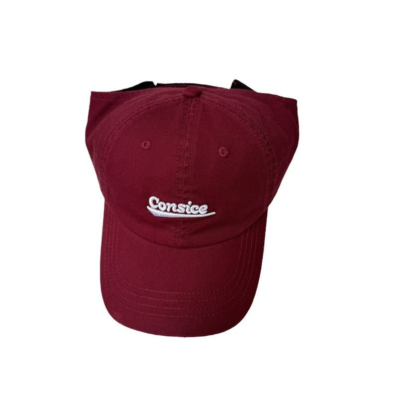 Unisex Casual Brodert Bomull Caps Skanto