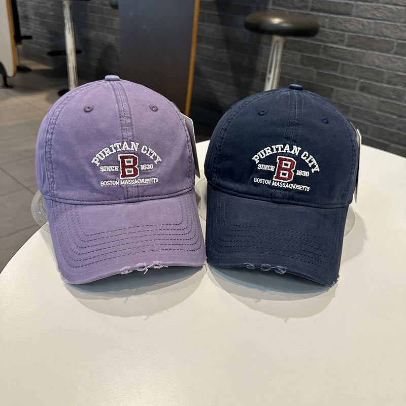 Herre Vintage-inspirert Brodert Baseball Caps Skanto