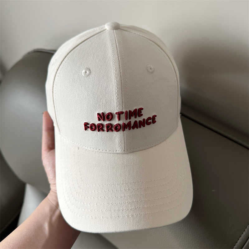 Kvinnens Casual Cap med Motiverende Broderi Skanto