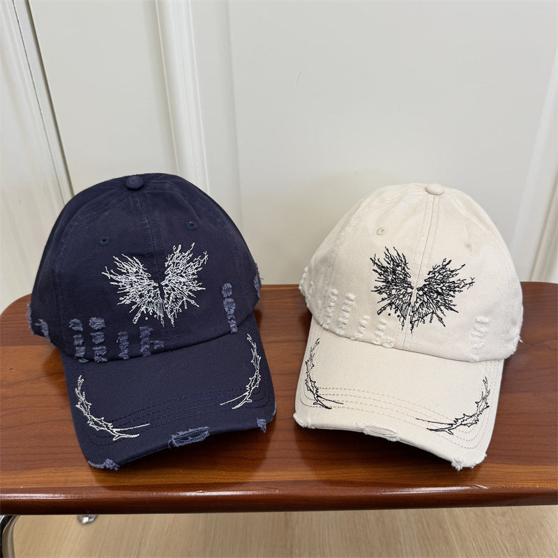 Kvinne's Slitt Grafisk Baseball Caps Skanto