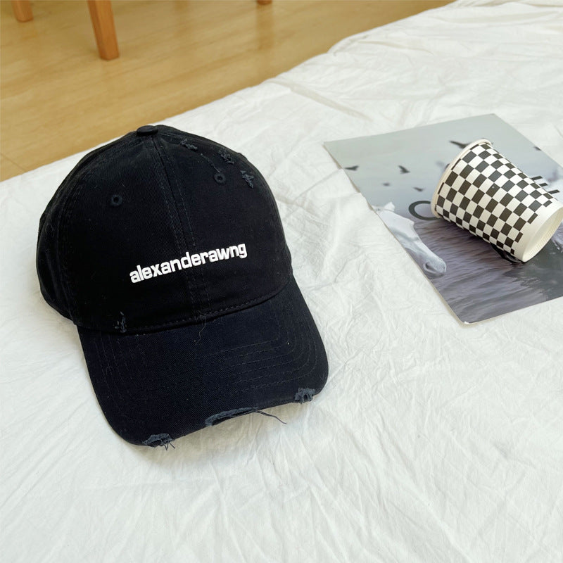 Unisex Slittet Bomull Baseball Caps Skanto