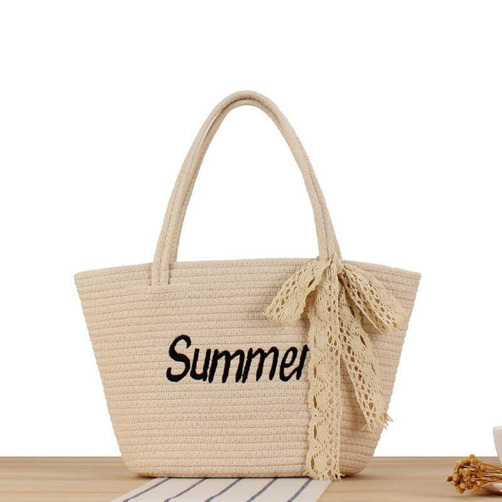 Beach bag in modern basket weave Skanto