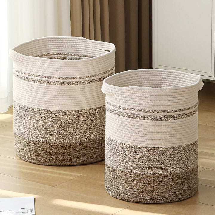 Damen oppbevaringskurv med moderne stripete design Skanto
