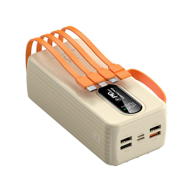 Powerbank med digitalt lade-display og multi-ladeporter Skanto
