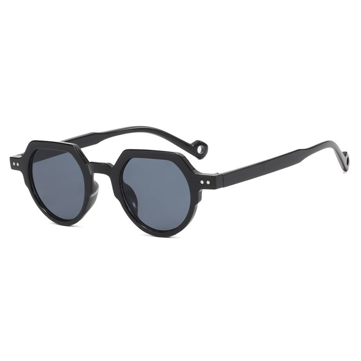 Women's geometric sunglasses with protective UV filter and robust frame Skanto