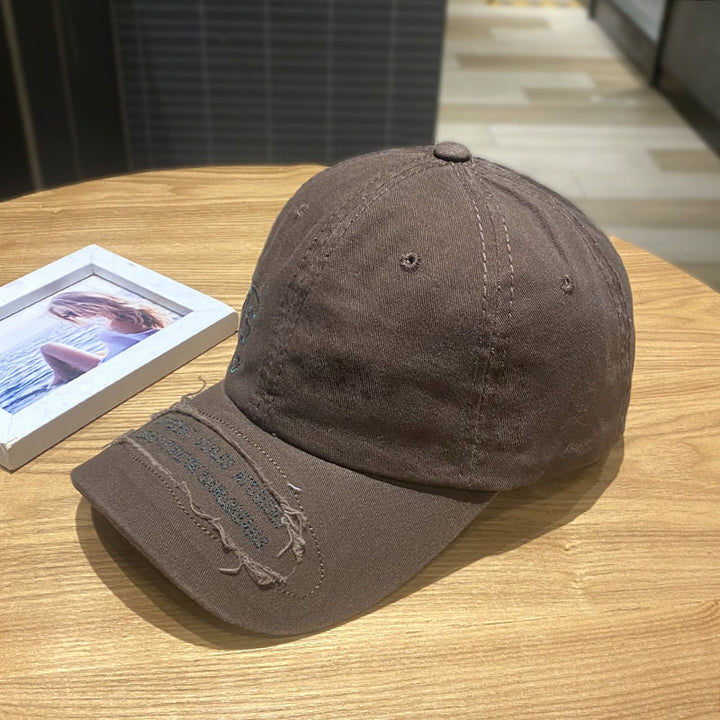 Kvinne's Slitt Uformell Denim Caps Skanto