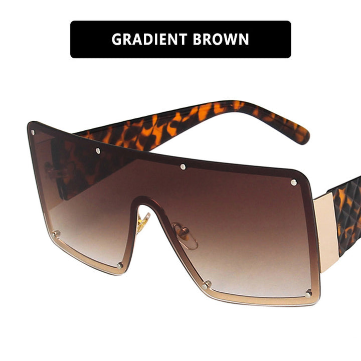 Women's geometric oversized sunglasses with gradient lenses Skanto
