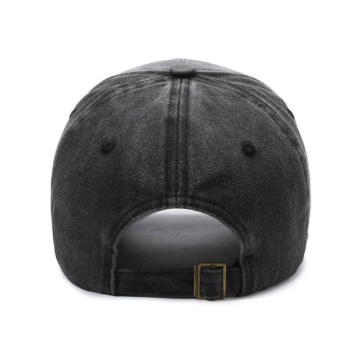 Men's Distressed Cotton Graphic Baseball Cap Skanto