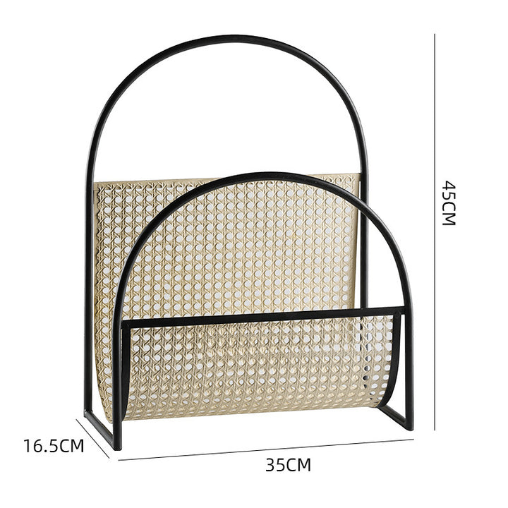 Unisex Elegante magasinholder med kunstnerisk flettekonstruksjon Skanto